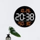 thumbnail image 5 of RKSTN Electronic clock Round Clock Multi-function Remote Control Clock Living Room Wall Clock Home Decoration Digital Electronic Clock Silent Clock Color Screen Clock, 5 of 9