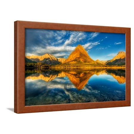 glacier national park montana mt grinnell framed print wall art