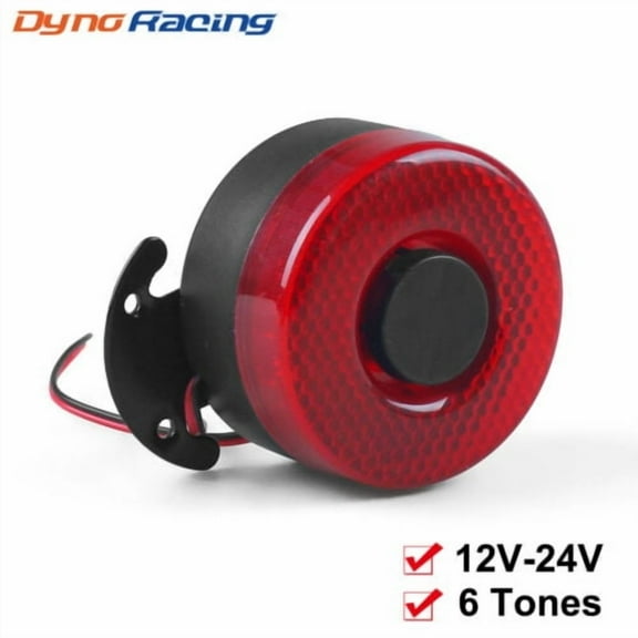 105db 12V-24V 6 Sound Reverse Alarm Reversing Backup Buzzer Horn with Led Light