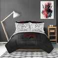 thumbnail image 2 of Marvel Deadpool Wanted 7 Piece Full Size Bed Set with Shams, 2 of 5