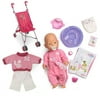17" BABY born Doll With Magic Eyes 3-Piece Gift Set
