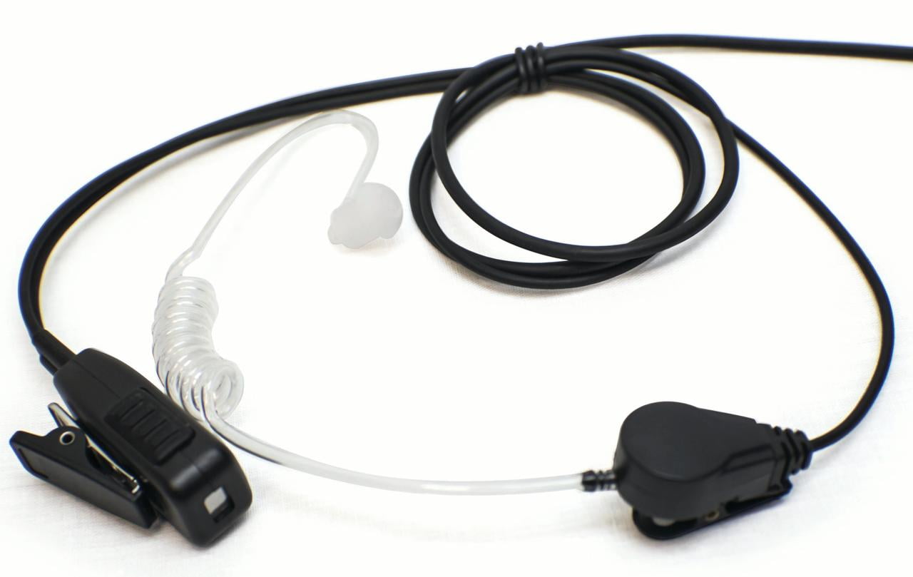 Arrowmax 2-Wire Clear Coil Surveillance Earpiece Kit For Motorola CP200 & Similar Radios