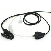 Single-Wire Surveillance Earpiece Mic for All Kenwood Baofeng and Retevis 2-Prong Audio Port Radio Models