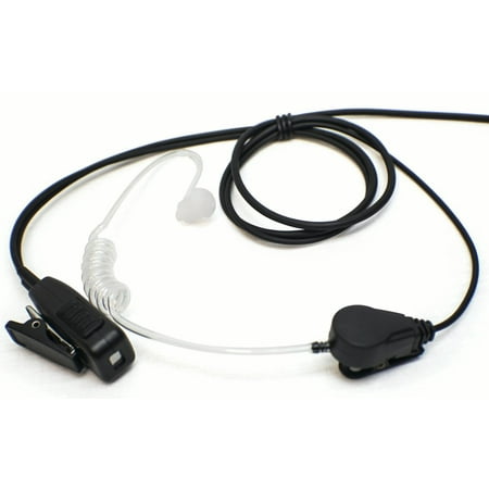 Single-Wire Surveillance Earpiece Mic for Vertex Standard VX-231 VX-261 VX-351 VX-450 and EVX Digital Series