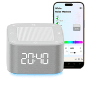 GOLDLEMON Portable Smart White Noise Machine with 32 Sleep Sounds, Rgb Night Light, Bluetooth App Control and Alarm Clock for Babies and Adults