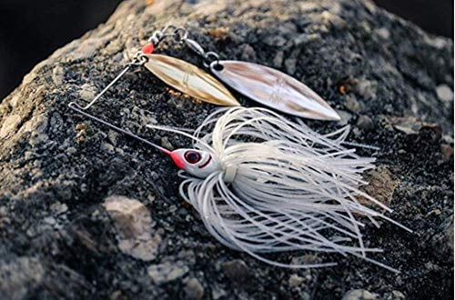Booyah Glow Blade Willow 3/8oz Ch Pearl Wht/Wht Cht
