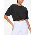 thumbnail image 5 of Dragon Fit Oversized Workout T-Shirts for Women Summer Basic Tees Casual Loose Fit Short Sleeve Yoga Running Tops, 5 of 6
