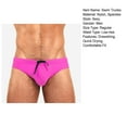 thumbnail image 7 of zeranth Adult Men Swimming Trunks Low Rise Solid Color Water Repellent Swim Briefs Swimwear Quick Drying Swimming Trunks Swim Shorts, 7 of 7