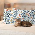 thumbnail image 3 of Colorful Botanical Outdoor Waterproof Pillow Covers, Country Summer Leaves Watercolor Decorative Rectangle Throw Pillowcase Sofa Cushion Sham for Patio/Couch/Chair, 20"x12" 2 Pack, 3 of 8