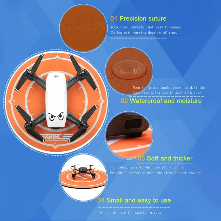 STARTRC Drone Landing Pad Pro, Universal Waterproof Portable Fast-Foldable  He
