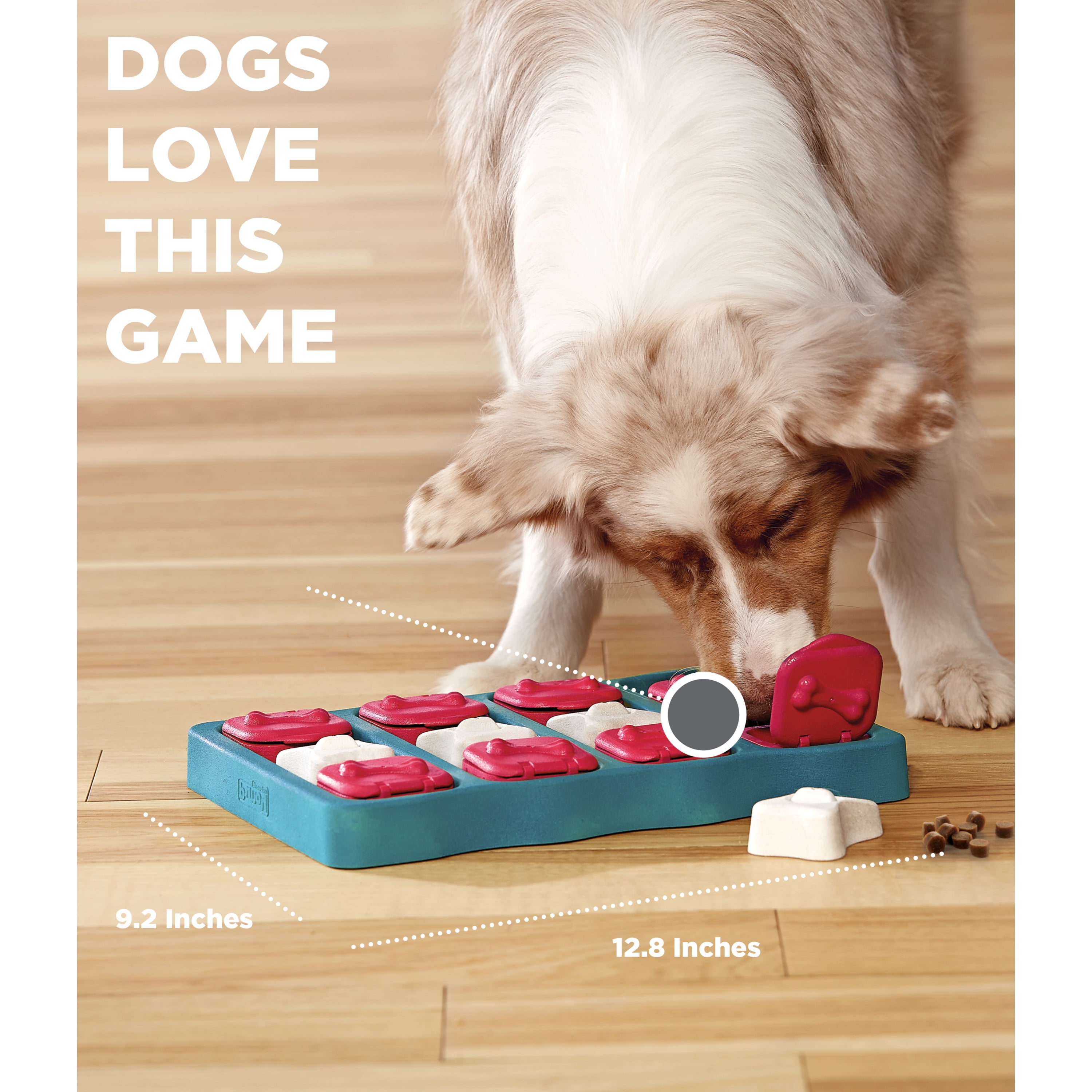 Outward Hound Nina Ottosson Dog Brick Interactive Treat Puzzle Dog Toy,  Intermediate