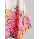 thumbnail image 4 of Más el tamaño de la flor impresiones Abra el Panel de hombro a cielo abierto del tee Rosegal Camisetas tallas grandes, 4 of 5