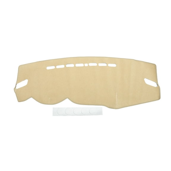Dash Cover Compatible for Mitsubishi-Outlander 2013-2020, Non-Slip Polyester Silicone Beige Center Console Dashboard Cover Mat Pad Carpet