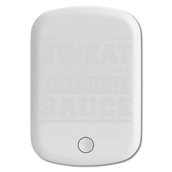 DistinctInk Magnetic Battery Pack, 5000 mAh Wireless Portable Charger with USB-C Cable, Compatible with MagSafe iPhone 14 / 13 / 12 Series - That's Not Sweat I'm Leaking Awesome Sauce