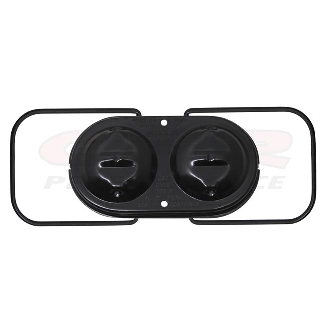 CFR HZ9102 ChevyGm Oval Master Cylinder Cover Dual Bail, Chrome