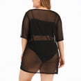 thumbnail image 6 of NIEWTR Womens Summer Plus Size Beach Cover Up Skirt Loose Bikini Dress Bathing Suit Coverups for Vacation(Black,2XL), 6 of 8