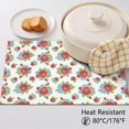 thumbnail image 5 of Placemat, Pioneer Flower Floral Print Pattern Place Mats Table Mat Set Of 2, PVC Washable Placemats for Party Kitchen Dining Decoration, 18x12 Inch, Fade Resistant, 5 of 6