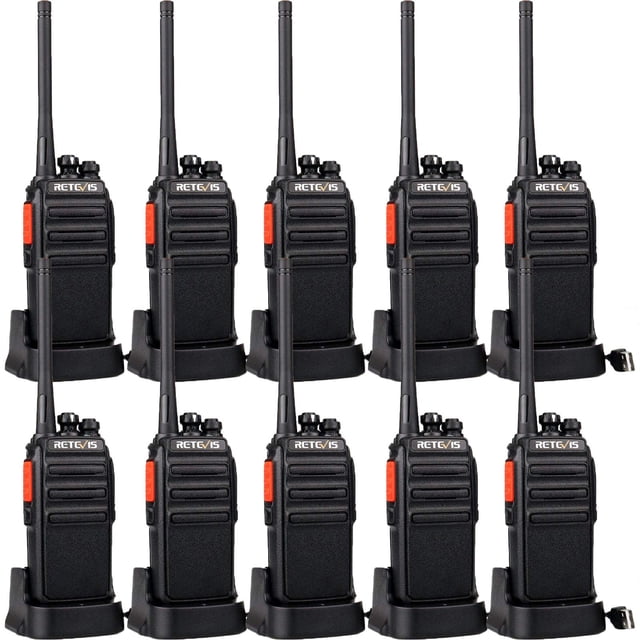 Walkie Talkies Retevis H-777S de largo alcance, paquete de 10, recargables