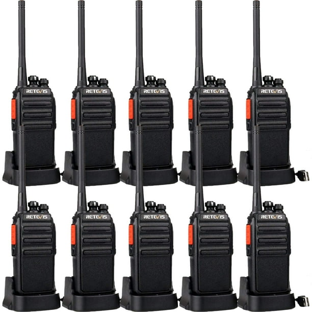 Walkie Talkies Retevis H-777S de largo alcance, paquete de 10, recargables