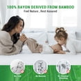 thumbnail image 2 of Gogreen Waterproof Mattress Protector Bed Bug Mattress Cover Queen Size Bed, Cooling Queen Bed Mattress Protector, Plastic Queen Size Mattress Covers with Deep Pocket Fitted 6"-16" (Bamboo,White), 2 of 9
