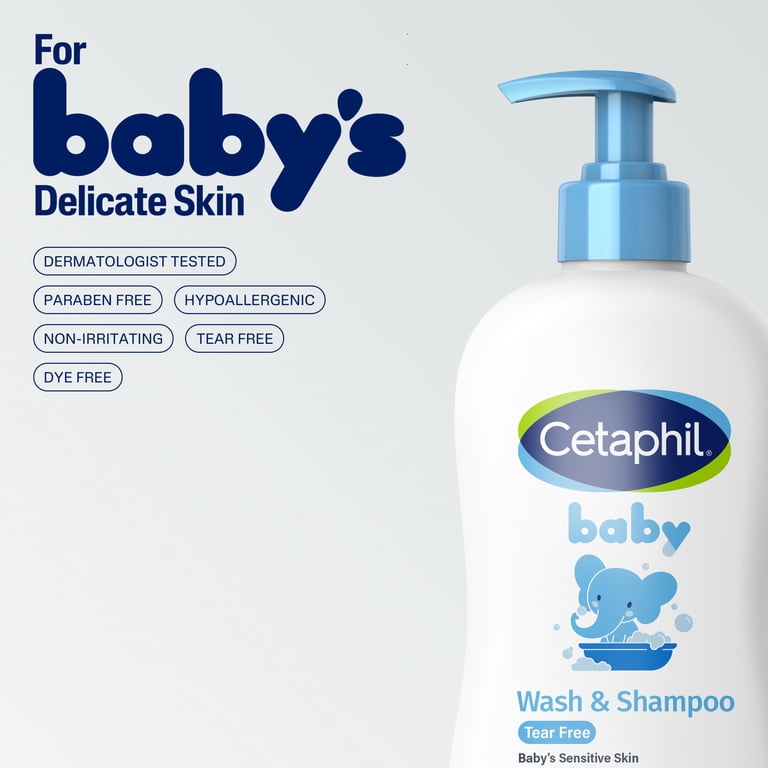Cetaphil Baby Moisturizing Wash & Shampoo with Calendula, 2-Pack photo 6
