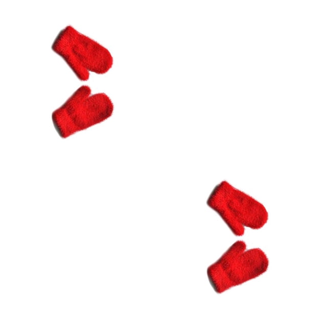 Qarigey 1 par de manoplas para niños pequeños, cubierta para los dedos, accesorio de ropa para niños, rojo brillante Rojo brillante 2piezas Qarigey CBP205297