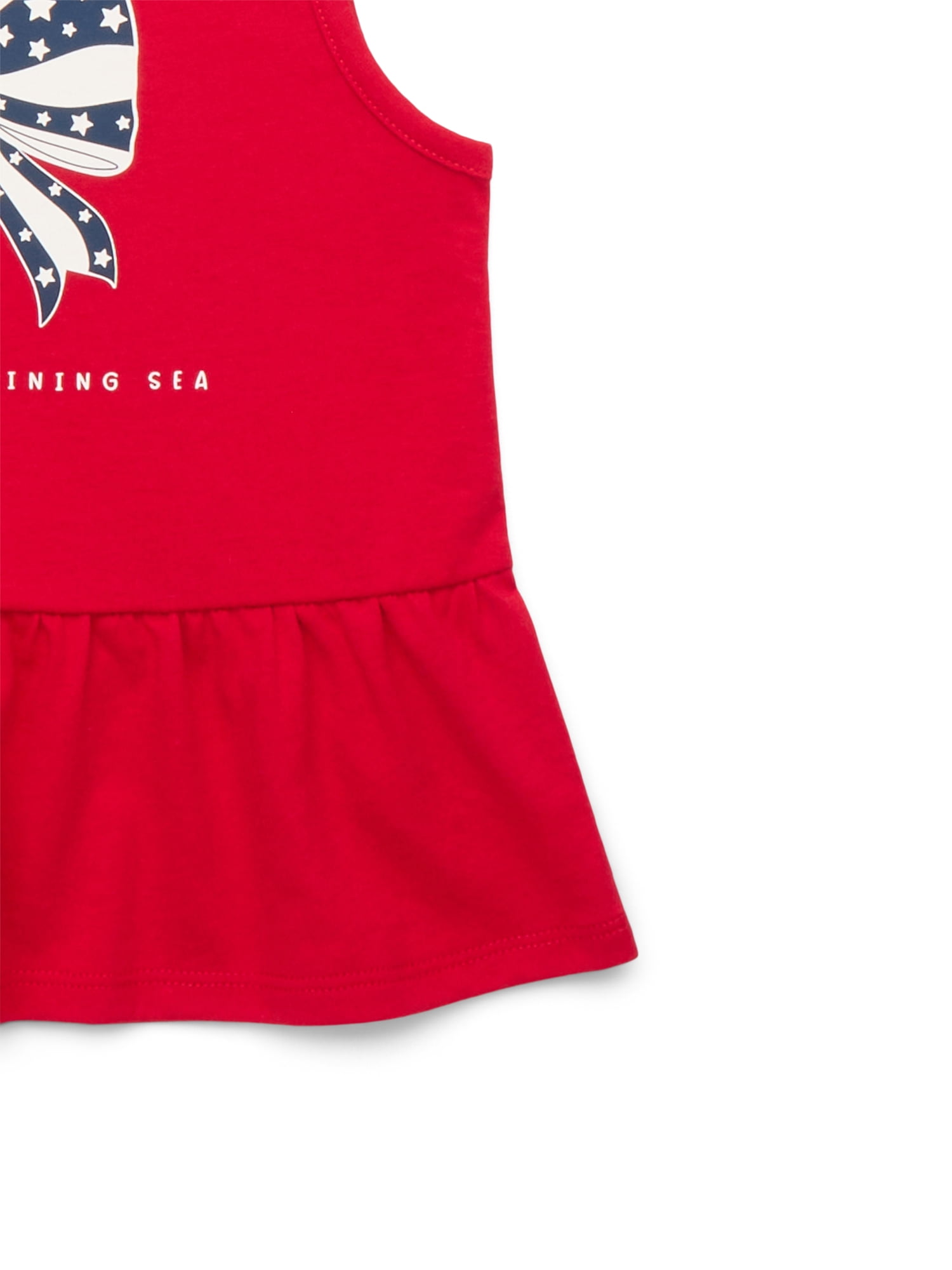Americana Toddler Girls Peplum Tank Top from Way to Celebrate, Sizes 18M-5T