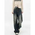 thumbnail image 3 of Jeans Baggy Y2K Harajuku pour Femmes, Mode Urbaine Rétro, Mode d'Automne, Jeans Amples à Jambe Grand pour Femmes, 3 of 5