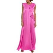 Halston womens Tara Gown, 4, Pink