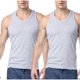 thumbnail image 2 of pstuiky Camisetas sin mangas para hombre, Pijama deportivo para hombre, para estar en casa, color liso, camiseta deportiva Tops elegantes para mujer l, 2 of 3