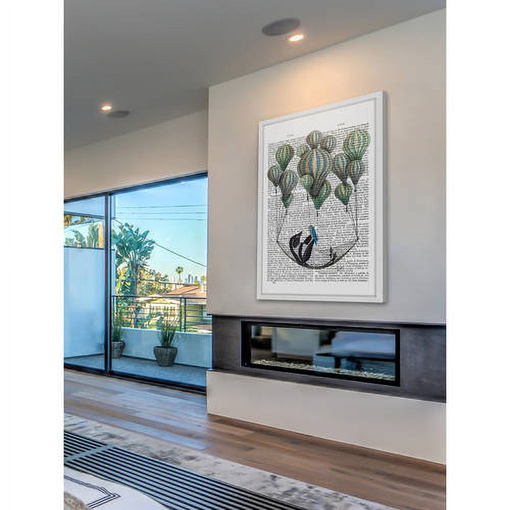 Marmont Hill "Penguin in Hammock" Framed Painting Print