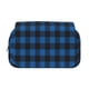 thumbnail image 2 of Disketp Blue Black Plaid Estuche de Lápices de Doble Capa con Tapa Abatible y Cremallera, Organizador Escolar para Adolescentes y Adultos, 2 of 7