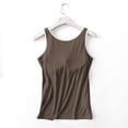 thumbnail image 5 of FUZHIQ Tops with Built In Bra 2 In 1 Comfortable Stretch Tank Shirts Activewear Gym Sports Basic Tanks Y2k Going Out Tops,XXXXXL, 5 of 6