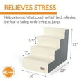 thumbnail image 3 of K&H Pet Products Pet Stair Steps Gray/Fleece 4 Stair, 3 of 8