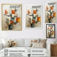 thumbnail image 4 of Designart "Constructed Horizons in Constructivism VI" Abstract Floater Framed Canvas Wall Art, 4 of 7