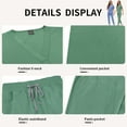 thumbnail image 4 of VIAOLI Women's Jogger Scrub Set -  Soft Stretch V-Neck Top & Elastic Waist Pants Uniform, 8 Colors, 4 of 6