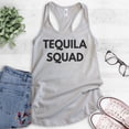 thumbnail image 2 of Tequila Squad Tank Top, Ladies Racerback Tank Top, Tequila Tank, Alcohol Tank, Drunk Tank, College Tank, Silver Gray, X-Large, 2 of 3