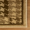 thumbnail image 4 of Vintage Houndstooth Geometric Power-Loomed Indoor Area Runner with Border, 2'7" x 8, Beige by Blue Nile Mills, 4 of 4