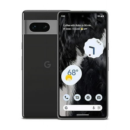 Google Pixel 7 DUAL SIM 128GB ROM + 8GB RAM (GSM | CDMA) Factory Unlocked 5G Smartphone (Obsidian) - International Version