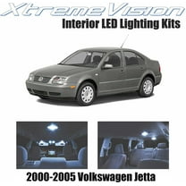 Xtremevision Interior LED for Volkswagen Jetta 2000-2005 9 Pieces Cool White Interior LED Kit   Installation Tool