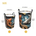 thumbnail image 3 of Naloa Colorful Koi Fish Art Round Large Laundry Basket, Toy Storage for Hamper Kids Room,Toy Storage-Small, 3 of 6