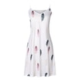 thumbnail image 2 of Vestido Suspendido Summer Beach Sling Dress Casual Printed Vest Dress Soft Plus Size (Rosa XXXL) Ygjytge para Mujer Rosa T XXL, 2 of 9