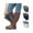 Checkered Blue Gray, variant on Tipi Toe 3 Pairs Women's Cozy Knit Boot Cuffs Short Leg Warmers for Boots