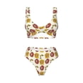 thumbnail image 4 of Daiia Sunflowers And Skull Women's Bikini Set Two Piece Swimsuit High Waisted Bikini Adjustable Straps Bikini Perfect for Beach, Pool, and Summer Vacation-, 4 of 9