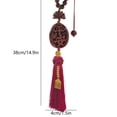 thumbnail image 2 of Car Rearview Mirror Pendant Decorative Safe Flower Automotive Interior Accessory 25 cm x 4 cm x 3 cm Brown Plastic, 2 of 6