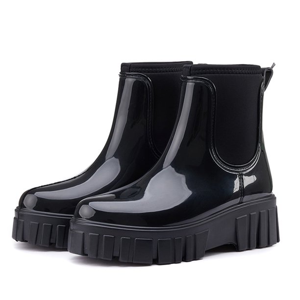 Zapatos Jardín Botas Lluvia Chelsea Impermeables Sin Cordones para Mujer