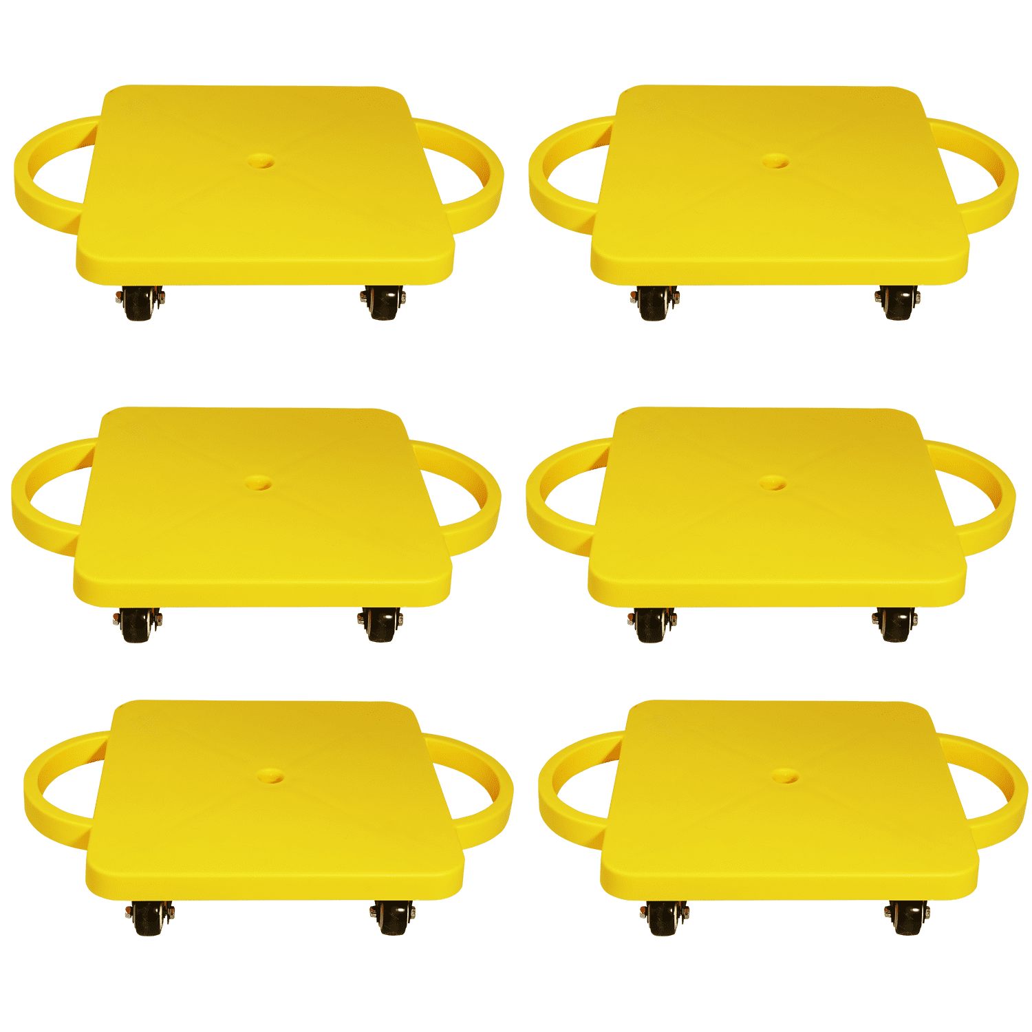 GSE Games & Sports Expert 6 Pack Plastic Scooter Board Gym Floor Board