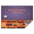thumbnail image 1 of Happy Halloween Tablecloth Wrinkle Resistant Washable Tablecolths Table Covers Evil Pumpkin Ghost Rectangle Table Cloths for Halloween Party Decorations Favors, 1 of 1