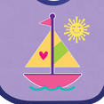 thumbnail image 4 of Inktastic Sailboat Girls Sailing Girls Baby Bib, 4 of 4
