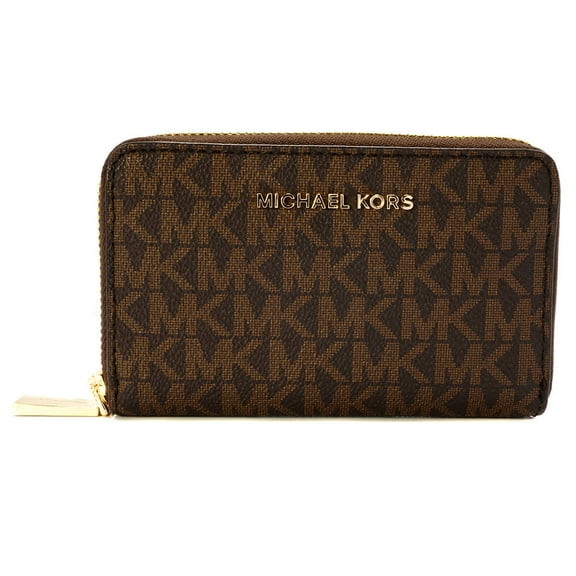 Michael Kors Small Signature Logo-Print Leather Wallet